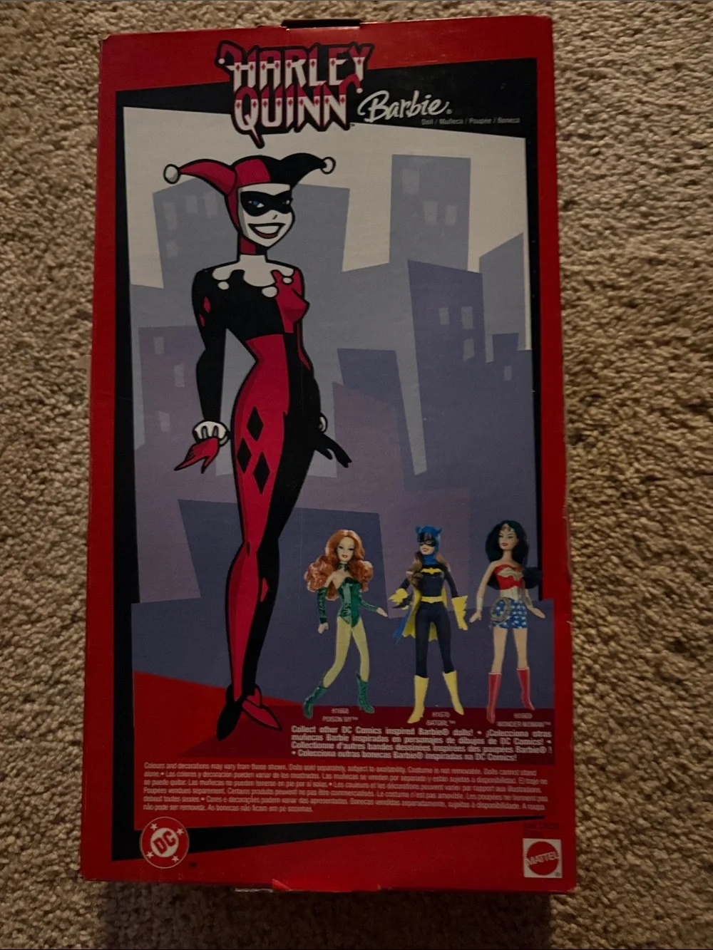 Barbie Harley Quinn Costume Doll - Red and Black